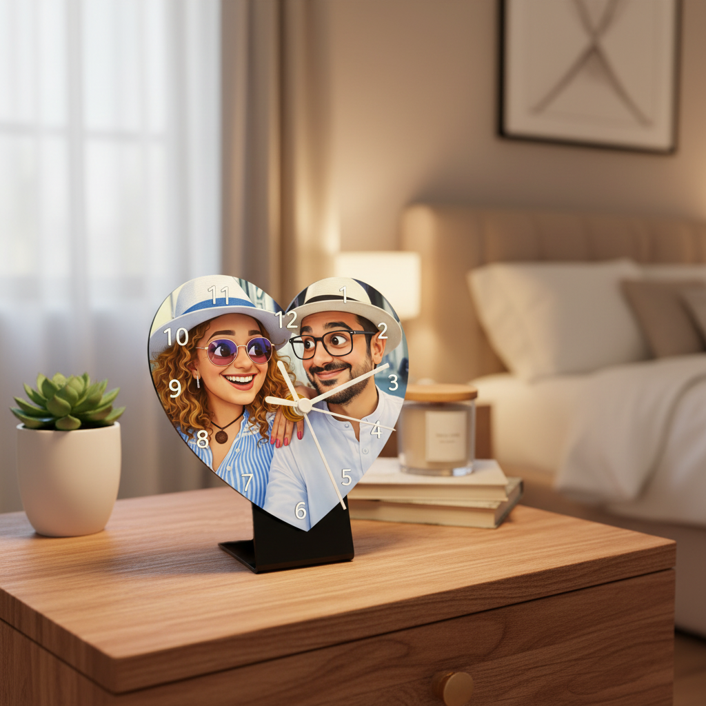 Reloj Corazón Personalizado con tu foto – Recuerdo Eterno