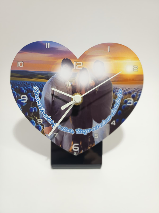 Reloj Corazón Personalizado con tu foto – Recuerdo Eterno